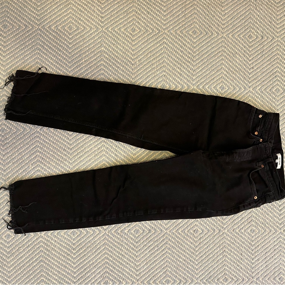 Re/done Stove Pipe Black Jeans — size 27